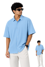 Oversized Shirt - Baby Blue