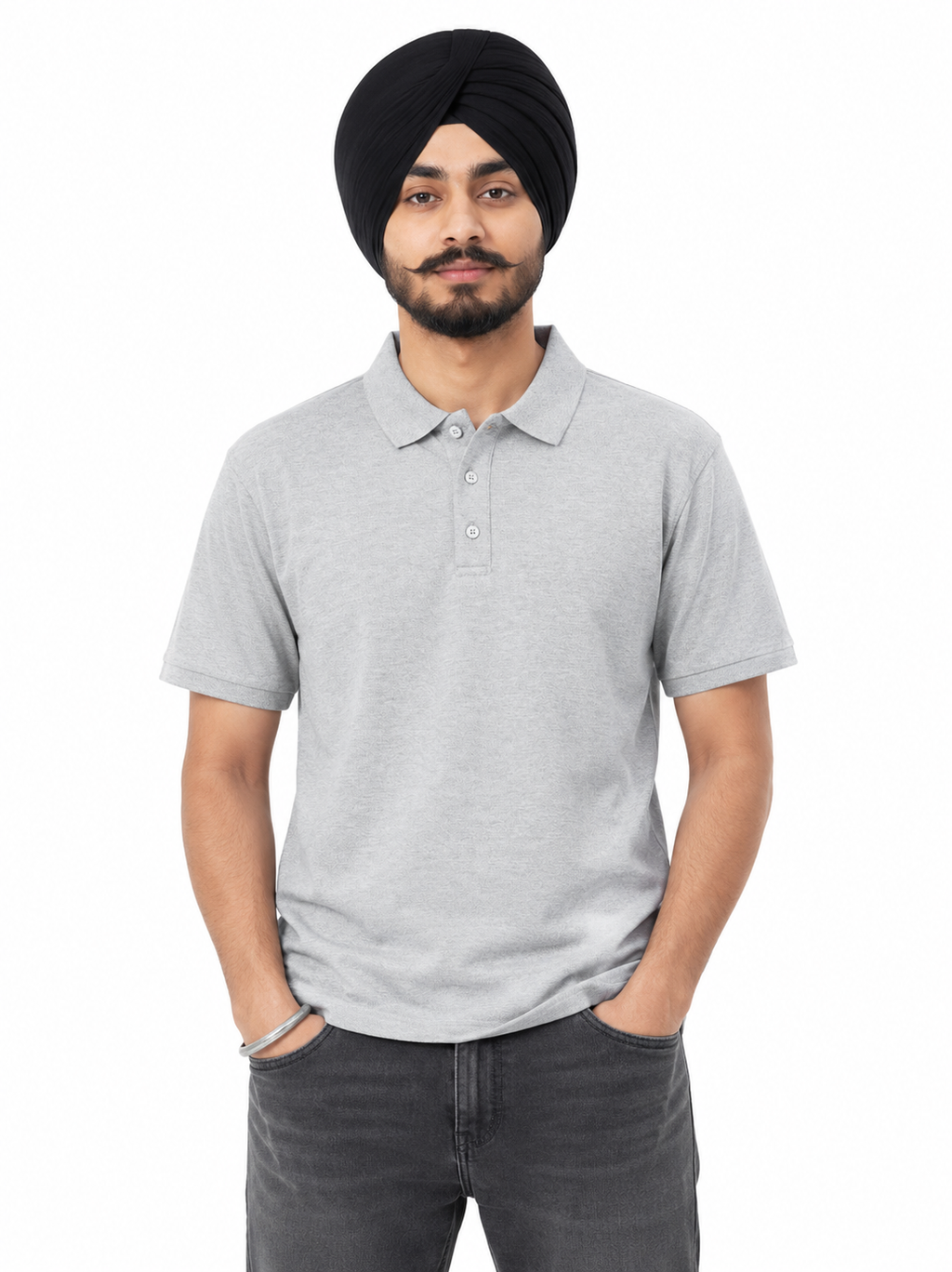 Men's Polo Grey